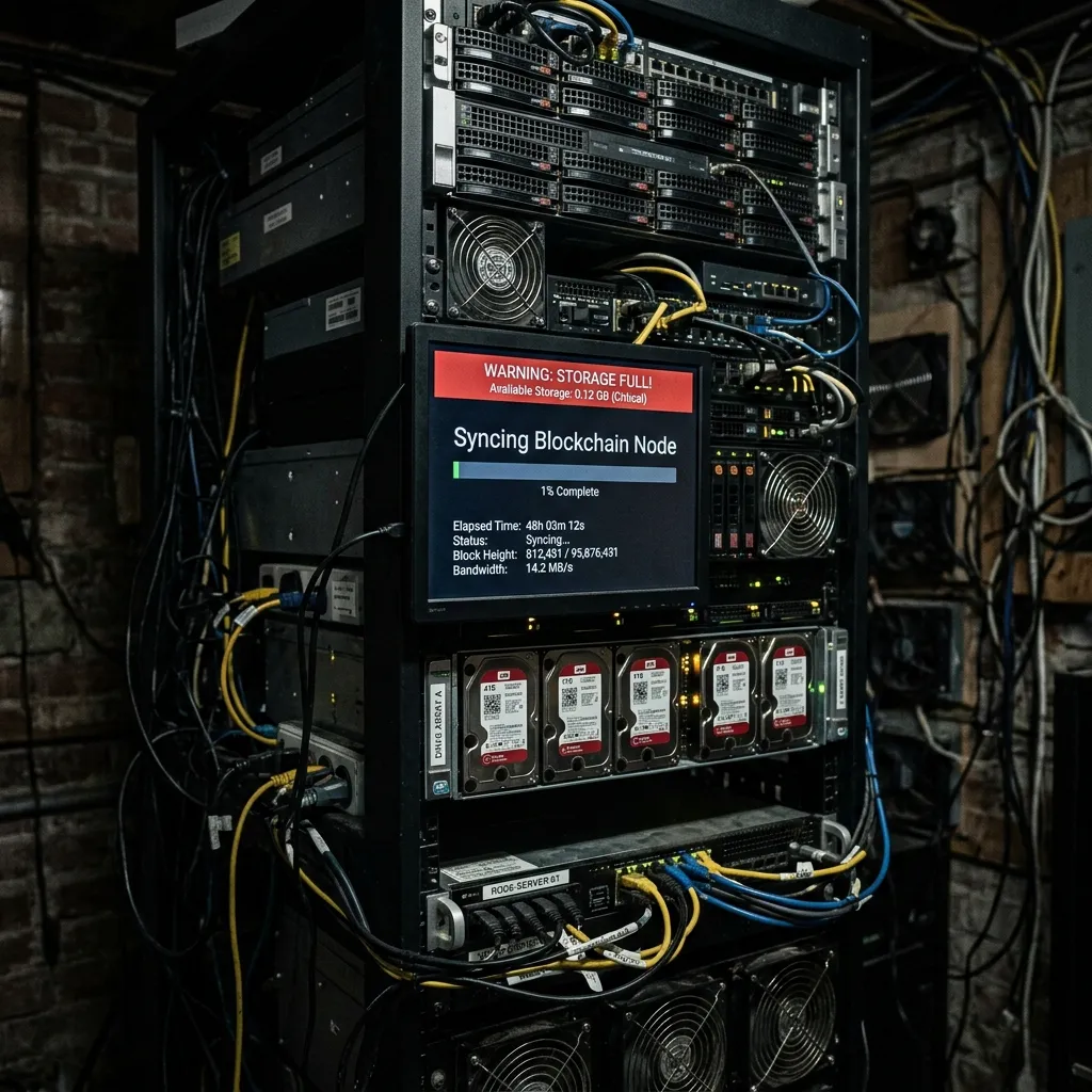 how to trace stolen usdt on tron network to binance illustrated by a server sync warning.