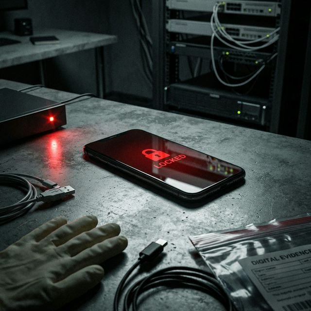 Phone security showing blocked screen