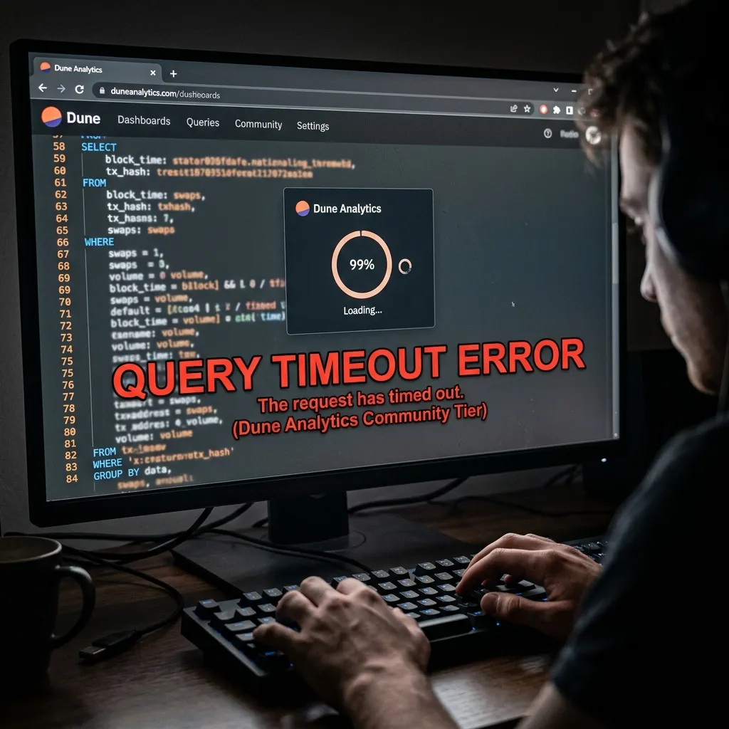 how to trace stolen funds bridged to base network sent to coinbase illustrated by a query timeout error.