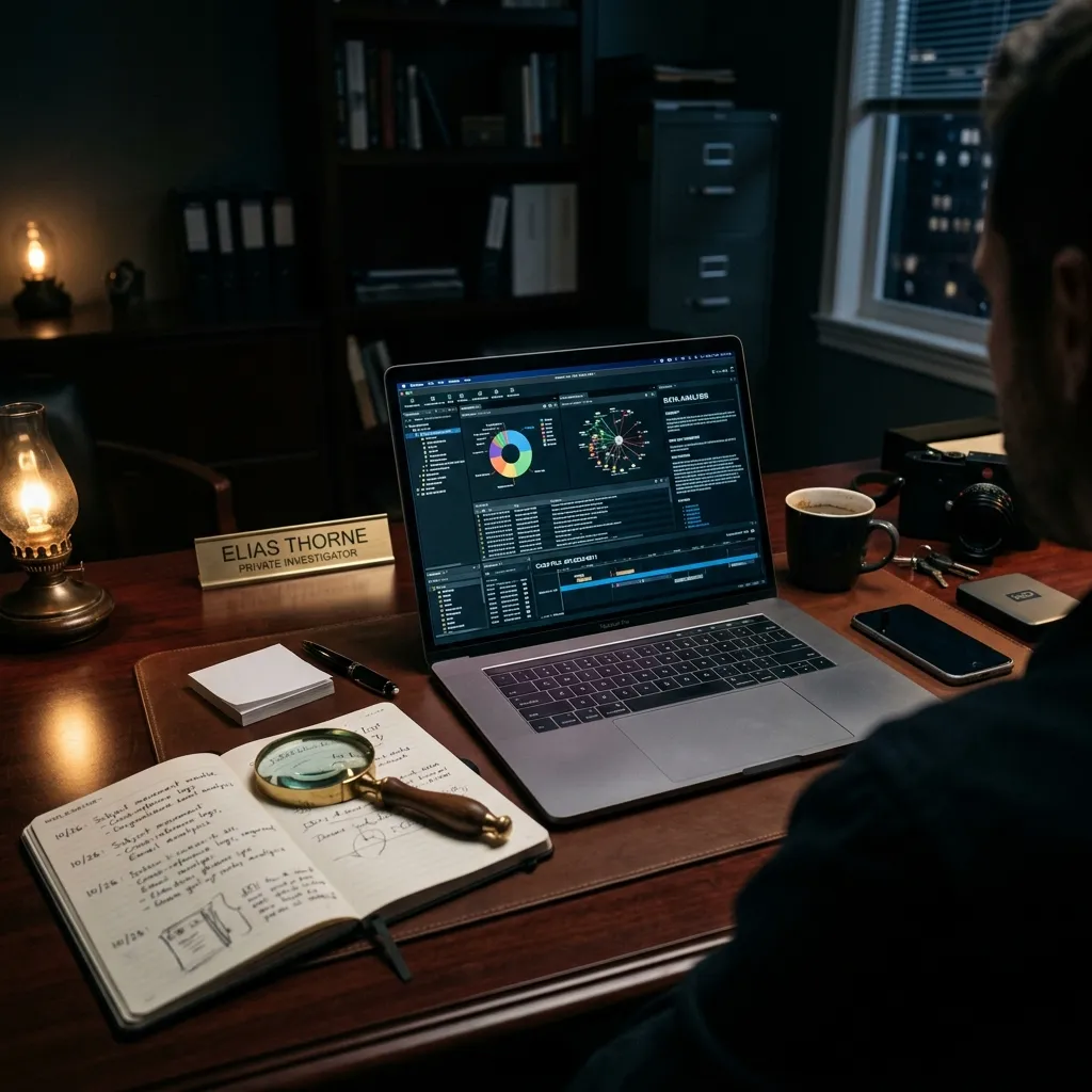 Professional private investigation methodology and digital forensics tools
