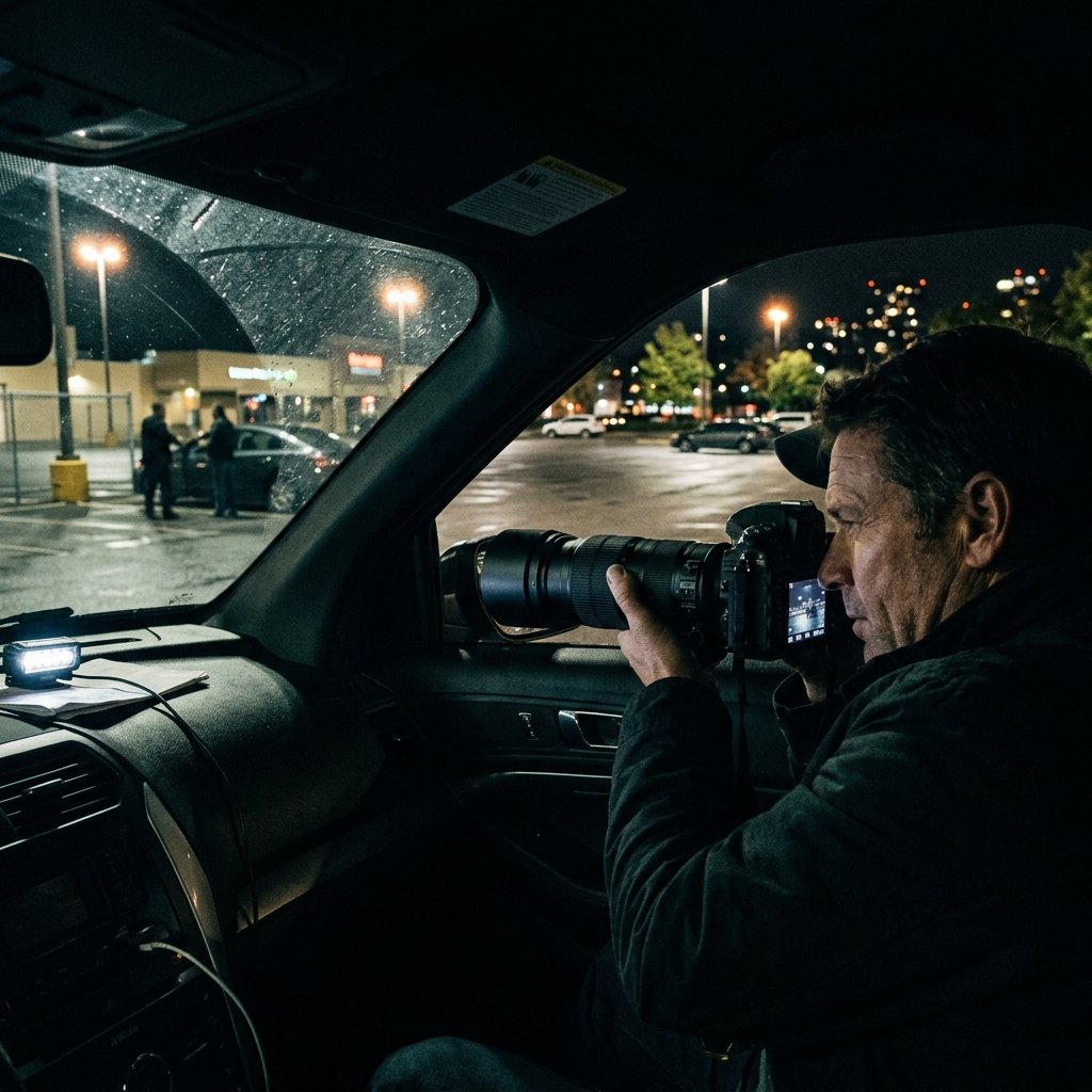 private investigator monitoring a meeting to provide truth beyond what does a fake calculator app look like